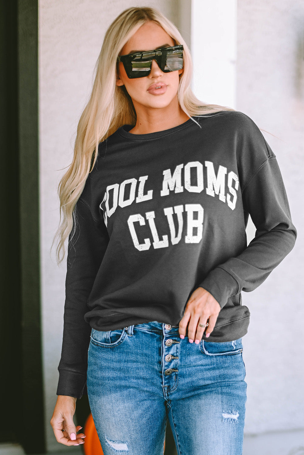 COOL MOM CLUB Sudadera Manga Corta Cuello Redondo