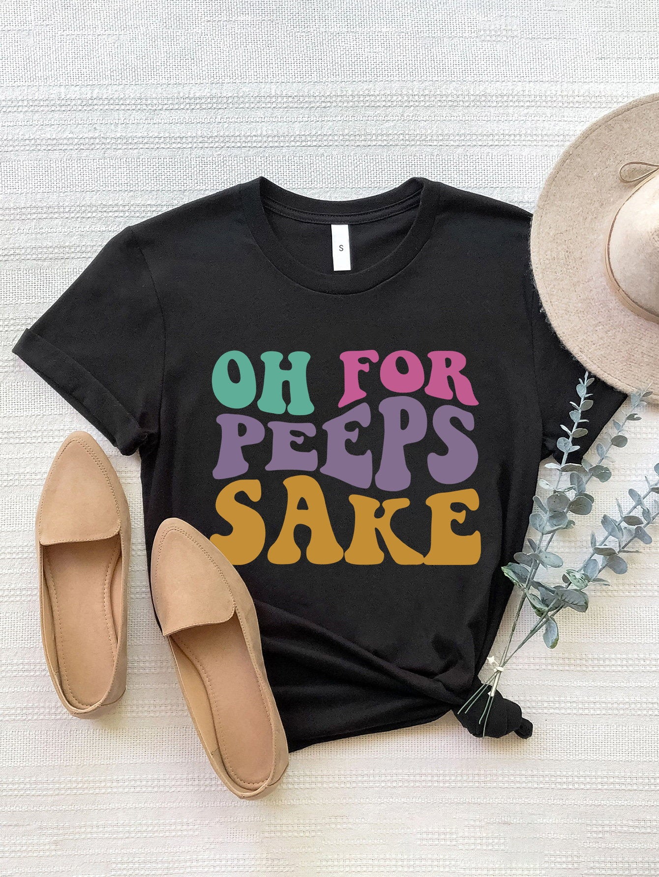 OH POR PEEPS SAKE Camiseta de cuello redondo