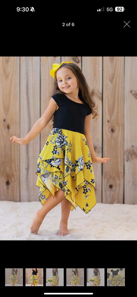 SBB Yellow Floral Dress