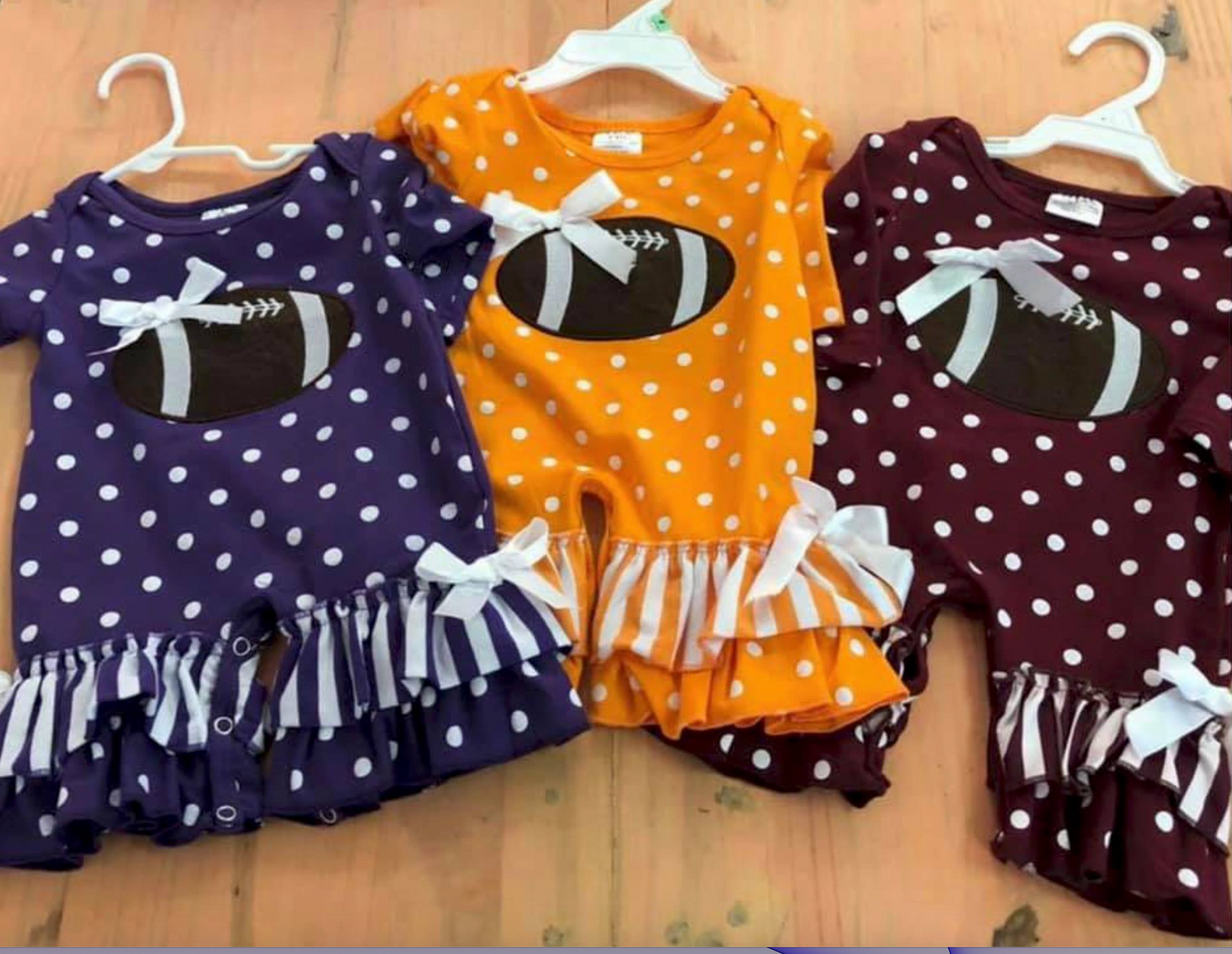 SBB Football Rompers