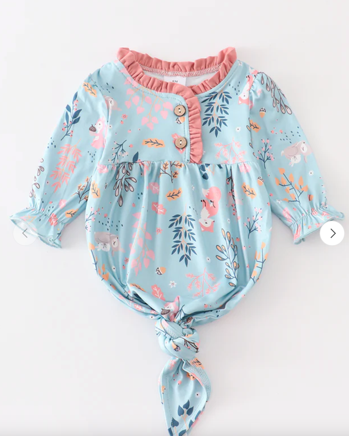 SBB Blue Floral Baby gown