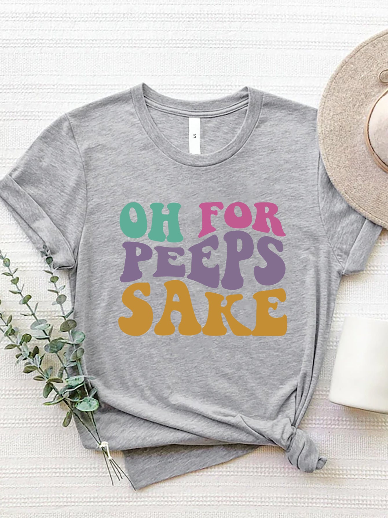 OH POR PEEPS SAKE Camiseta de cuello redondo