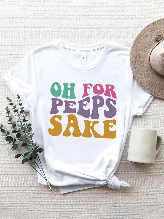 OH POR PEEPS SAKE Camiseta de cuello redondo