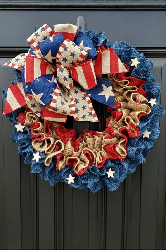 Independence Day Knit Wall Wreath